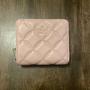 Kate Spade Natalia Small Zip Around Wallet in Rose Smoke